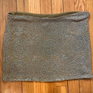 Small beaded haute hippie skirt